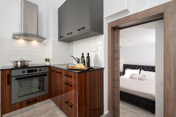 Kitchen - House in Matala, Akti homes