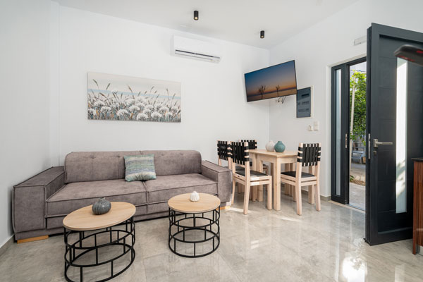 Sitting Room - House in Matala, Akti homes