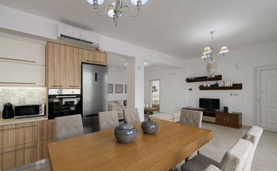 Villa Eurycleia - Kitchen and LivingRoom